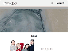 Tablet Screenshot of creaseys.com